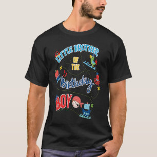 T-shirt Le petit frère de l'Anniversaire Pirate jumelé