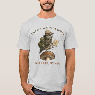 T-shirt "Le Petit Globetrotteur" - Tee Pygmy Owl Explorer