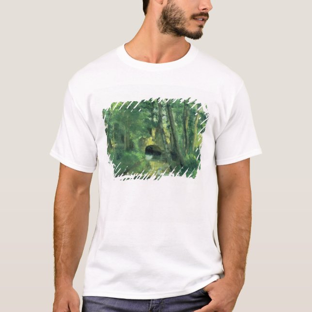 T-shirt Le petit pont, Pontoise, 1875 (Devant)