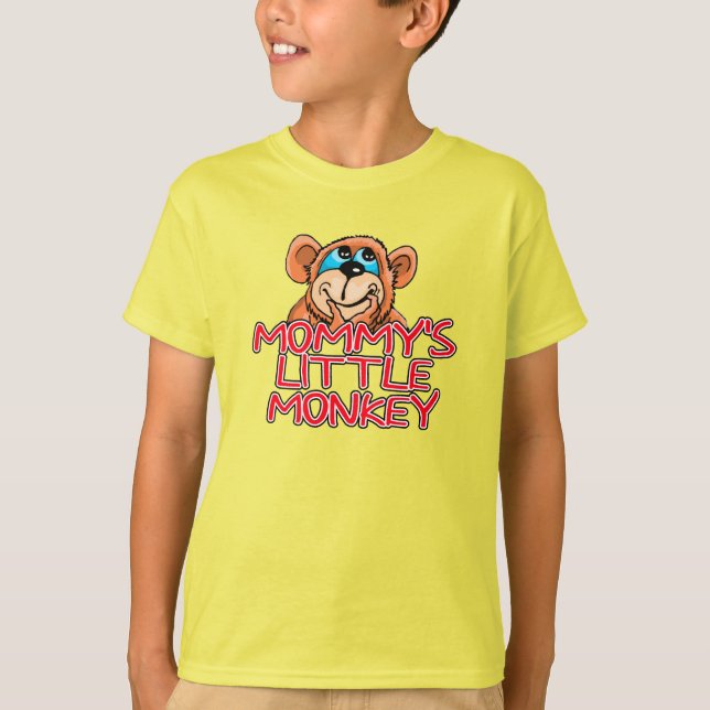 T-shirt Le petit singe de la maman (Devant)