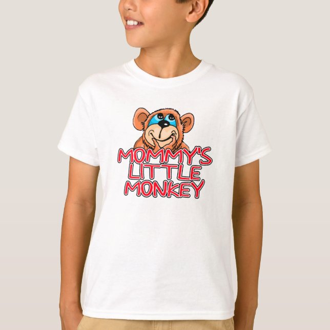 T-shirt Le petit singe de la maman (Devant)