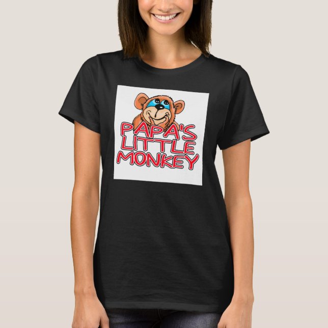 T-shirt Le petit singe de Papa (Devant)