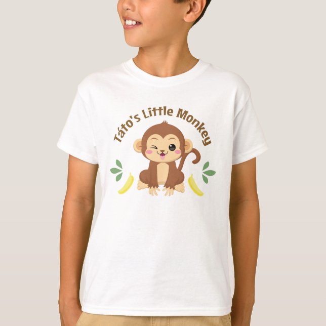T-shirt Le petit singe de Táto (Devant)