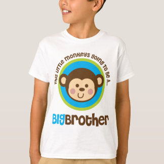 T-shirt Le Petit Singe Va Être Un Grand Frère