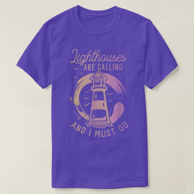 T-shirt Le Phare Appelle Et Je Dois Aller Drôle Lightho (Design devant)