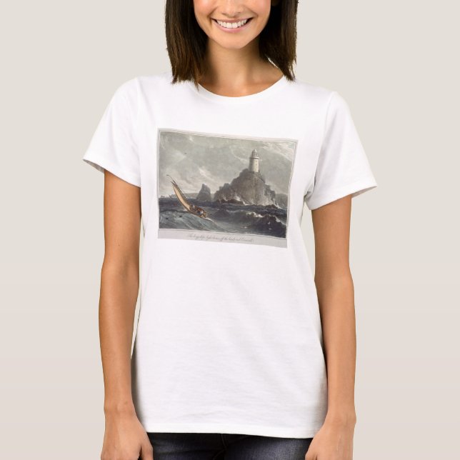 T-shirt Le phare des palangriers de Lands End, Cornwall, f (Devant)