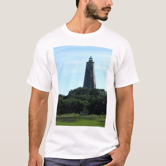 T-shirt Le phare d'île de tête chauve (Devant)