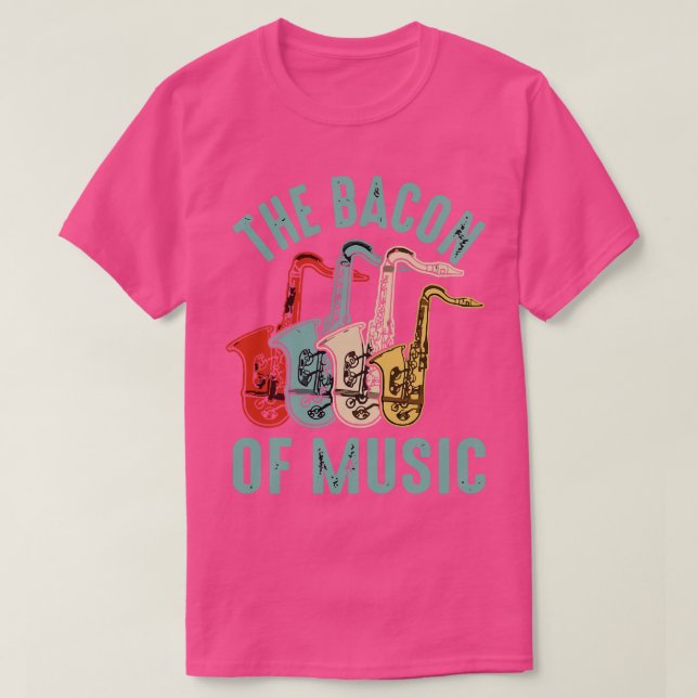 T-shirt Le phare du design musical Saxophone 1 (Design devant)