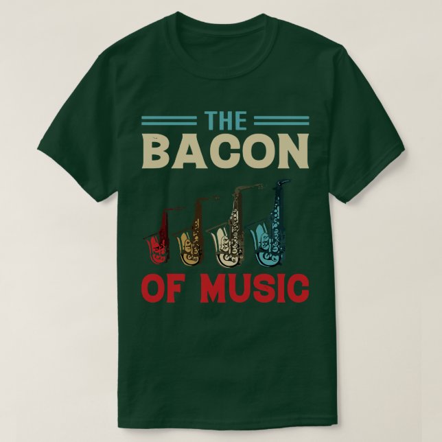 T-shirt Le phare du design musical Saxophone 3 (Design devant)