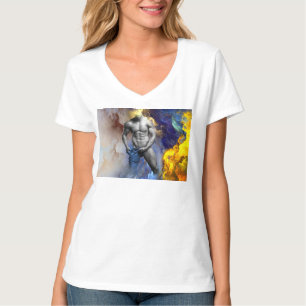 T-shirt le physique d'homme musclé en nuances de gris de S
