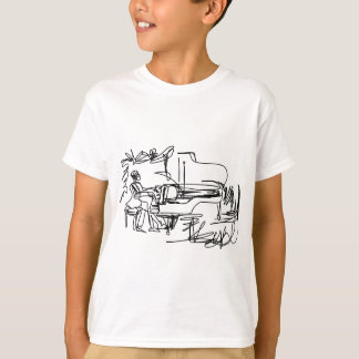 T-shirt Le pianiste - thème de piano