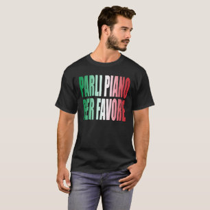 T-shirt Le piano de Parli par Favore parlent svp lentement