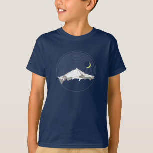 T-shirt Le pic de neige la nuit