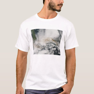 T-shirt Le pic de Sarychev traversant la mer d'Okhotsk