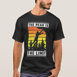 T-shirt Le pic est ma limite Escalade Rock