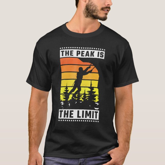 T-shirt Le pic est ma limite Escalade Rock (Devant)