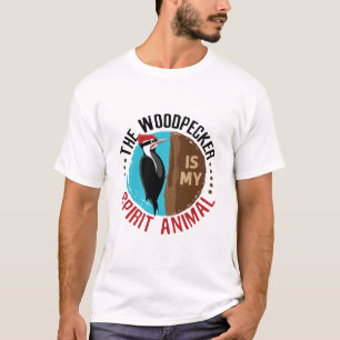 T-shirt Le pic-vert est mon animal d'esprit