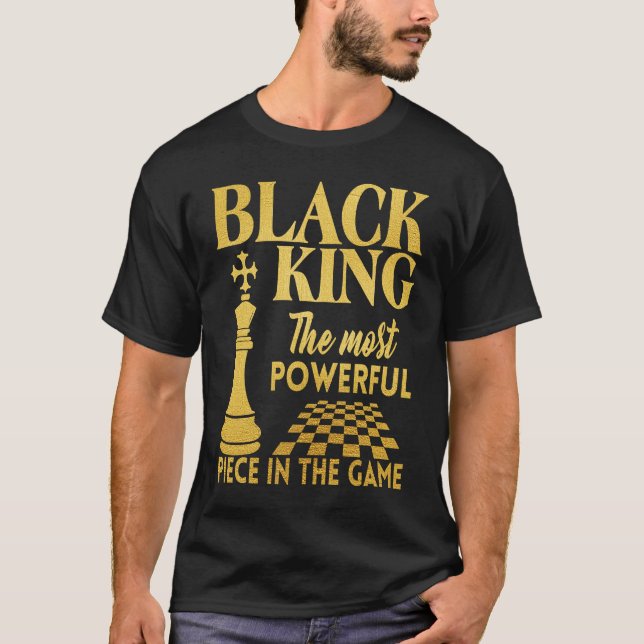 T-shirt Le Pièce Le Plus Puissant Dans Le Jeu Black King C (Devant)