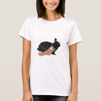 T-shirt Le pied humain chanceux du lapin