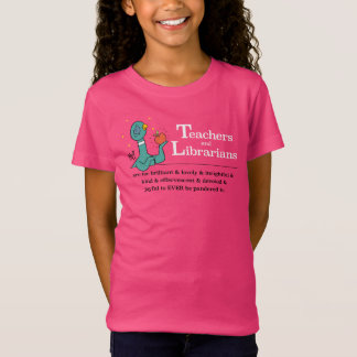 T-Shirt Le Pigeon Enseignants et bibliothécaires Rose chau
