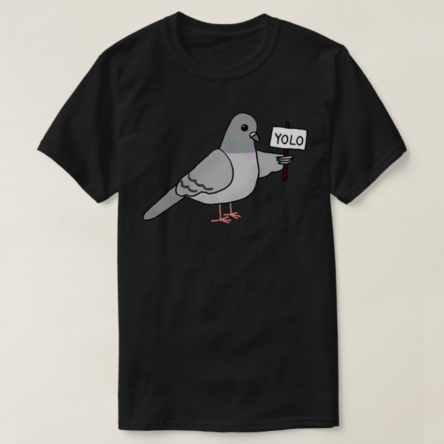 T-shirt Le pigeon jaune (Design devant)