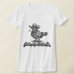 T-shirt Le Pigeon Maverick : 3D Graffiti Monochrome Premiu