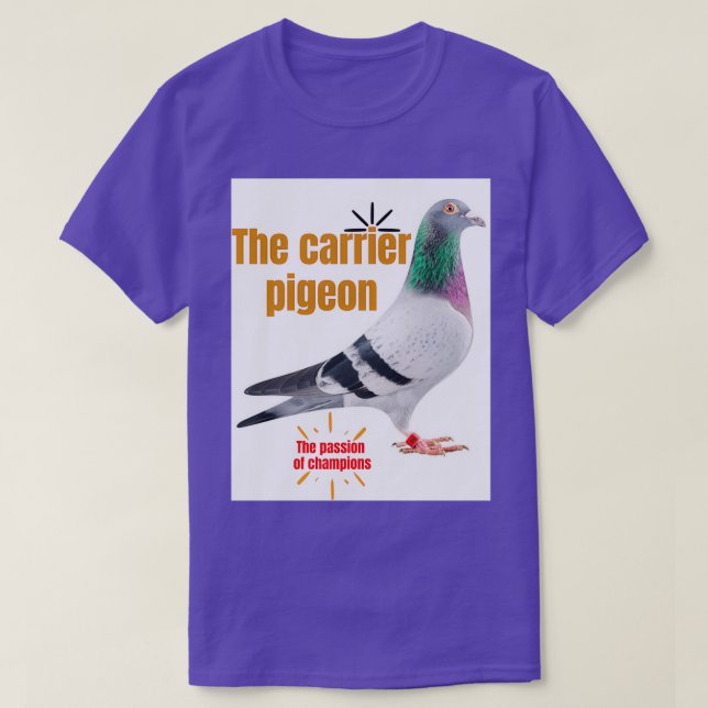 T-shirt Le pigeon porteur 2 (Design devant)