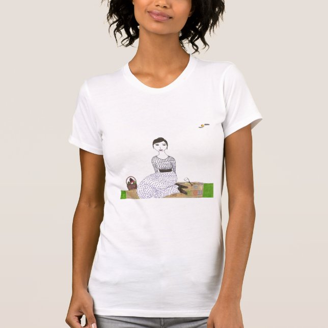 T-shirt Le pique-nique de Jane Austen (Devant)