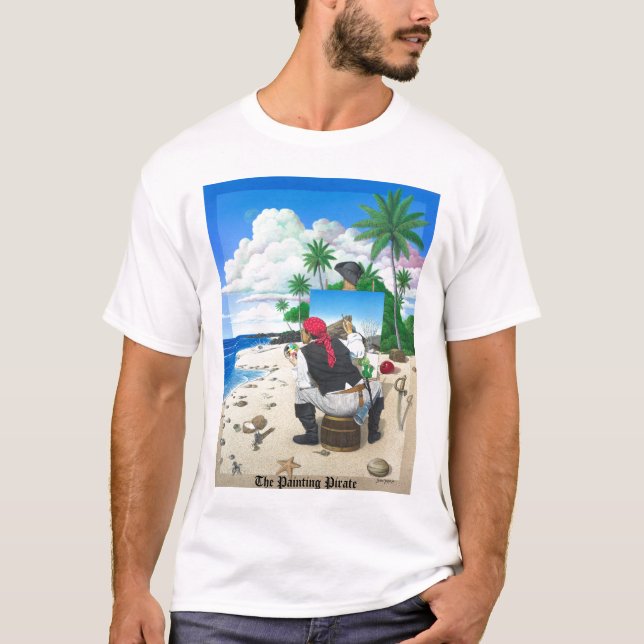 T-shirt Le pirate de peinture (Devant)