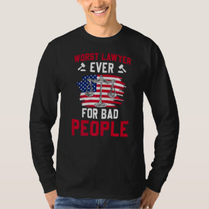 T-shirt Le Pire Avocat Pour Les Mauvais Gens Fun Law Schoo