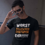 T-shirt Le Pire Costume D'Halloween Jamais<br><div class="desc">Le Pire Costume D'Halloween Jamais</div>