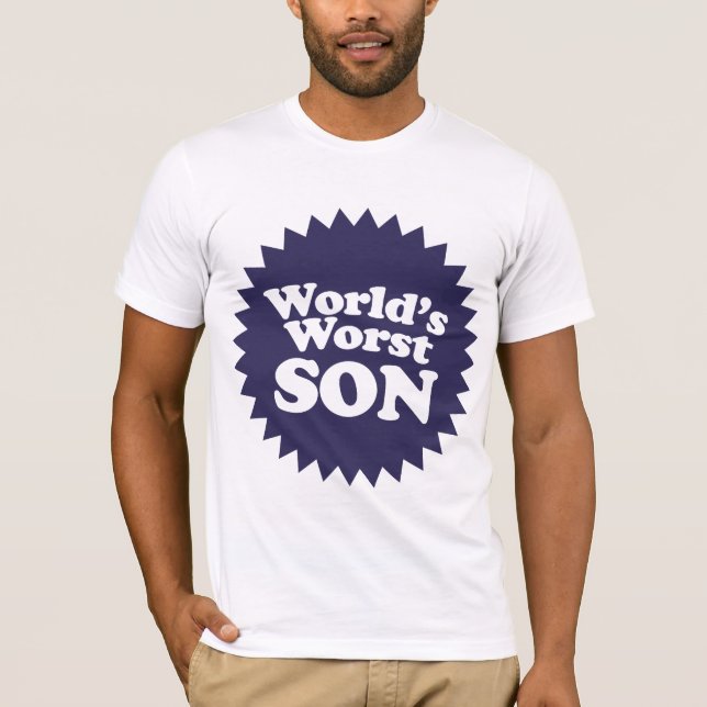 T-shirt Le pire fils du monde (Devant)