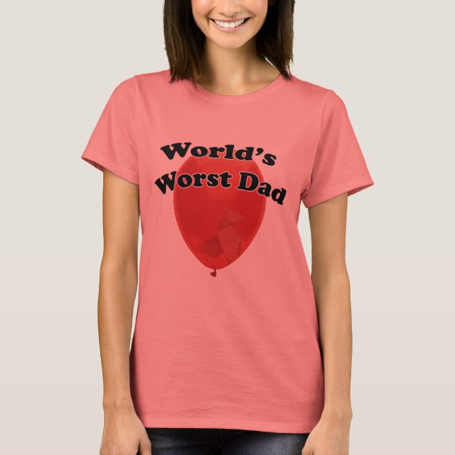 T-shirt Le pire papa du monde (Devant)