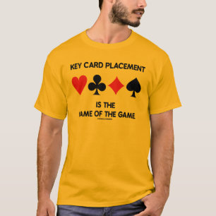 T-shirt Le placement de carte principale est le nom du