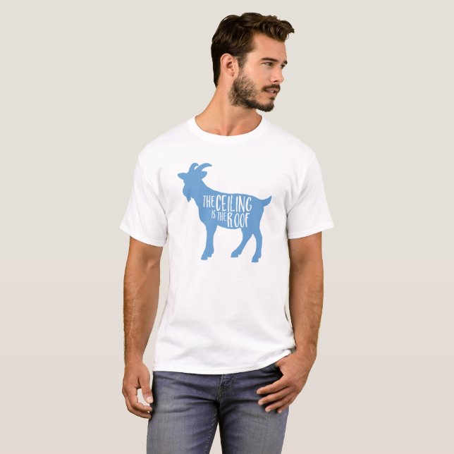 T-shirt Le plafond est le toit (Devant entier)