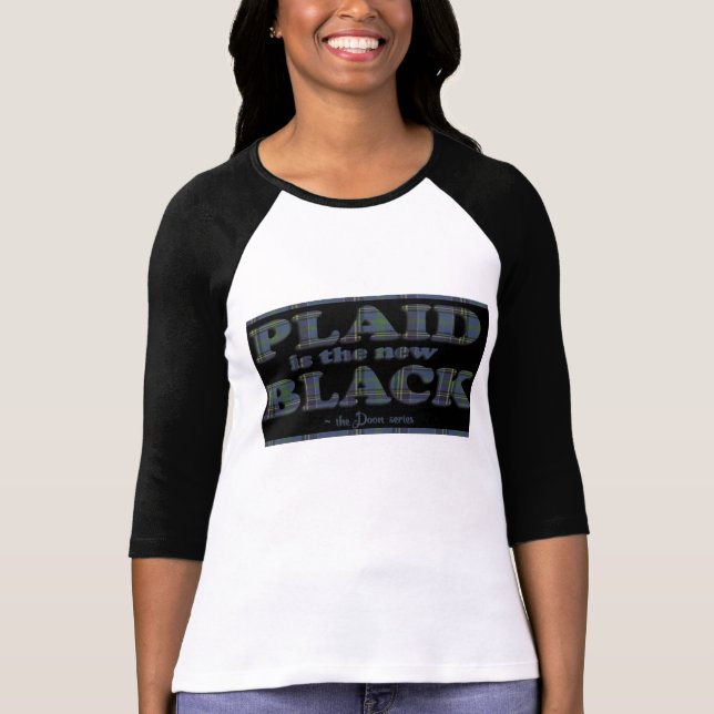 T-shirt Le plaid est le nouveau noir ! (Devant)