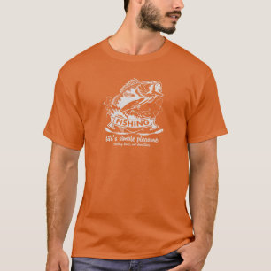 T-shirt Le plaisir simple de Fishing Life