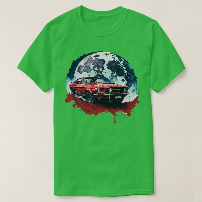 T-shirt Le plateau rouge de Mustang (Design devant)