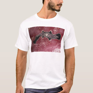 T-shirt Le Platypus rêve rouge by Mundara Koorang