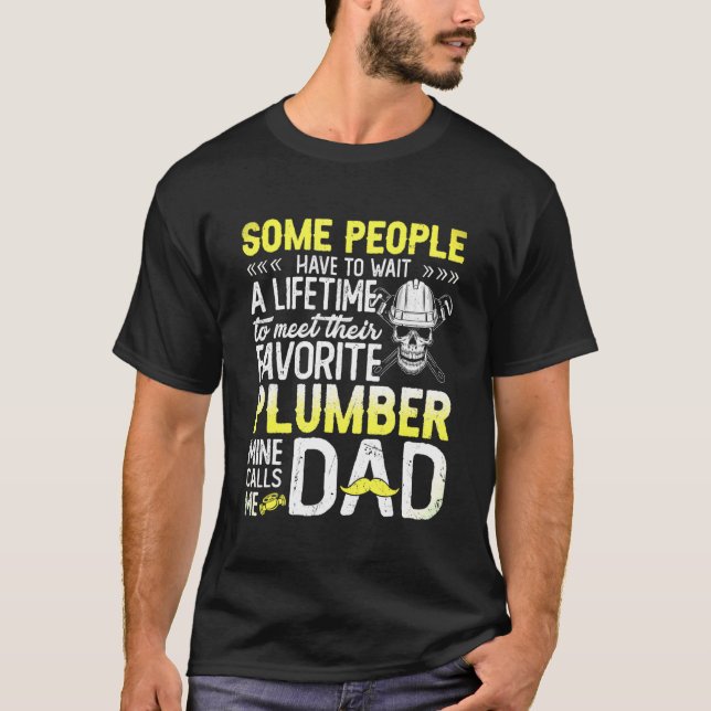 T-shirt Le plombier Favori m'appelle Papa (Devant)