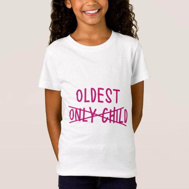 T-Shirt Le plus âgé avec un seul enfant traversé (Devant)