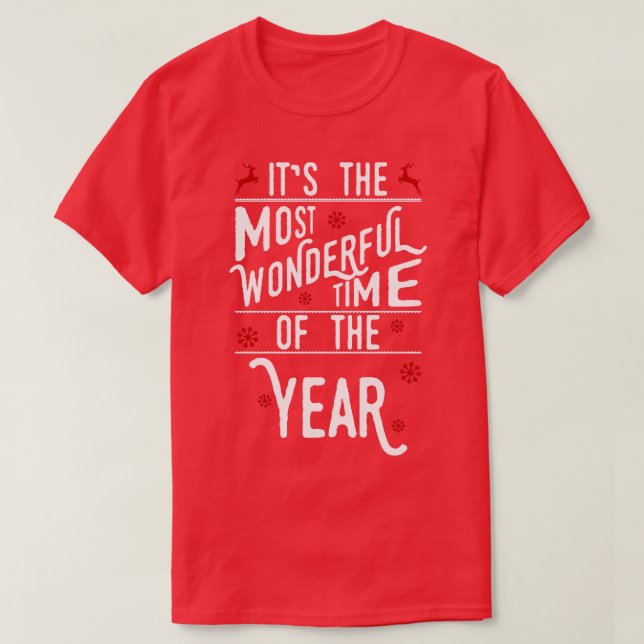 T-shirt Le plus beau moment de l'année (Design devant)
