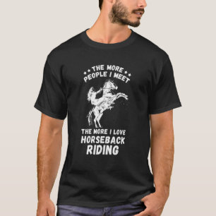 T-shirt Le Plus De Personnes À Cheval Équestre Cheval 