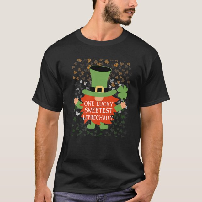 T-shirt Le plus drôle St Patrick's Day Lucky Gnome Family (Devant)