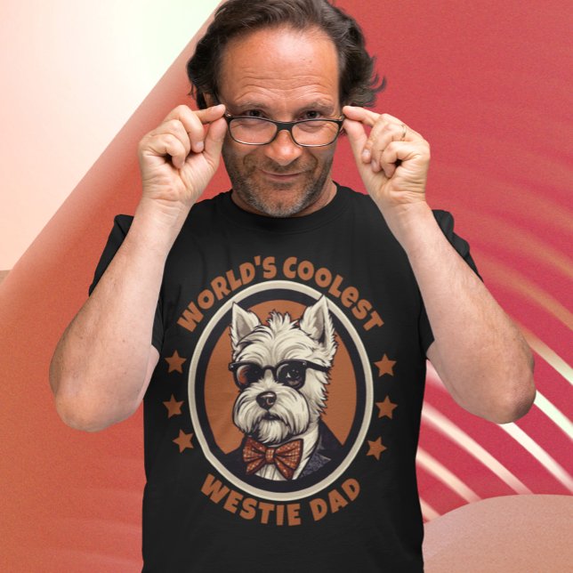 T-shirt Le plus frais des Westie Papa West Highland Terrie (Créateur téléchargé)