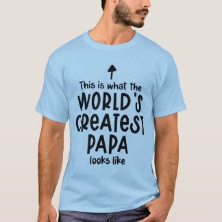 T-shirt Le plus grand art cool du monde du mot Papa