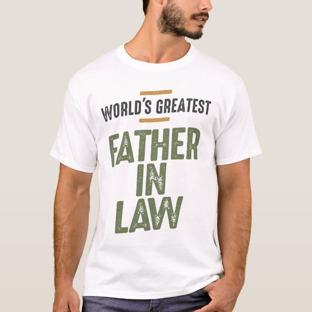 T-shirt Le plus grand beau-père du monde - papa et grand-p (Devant)