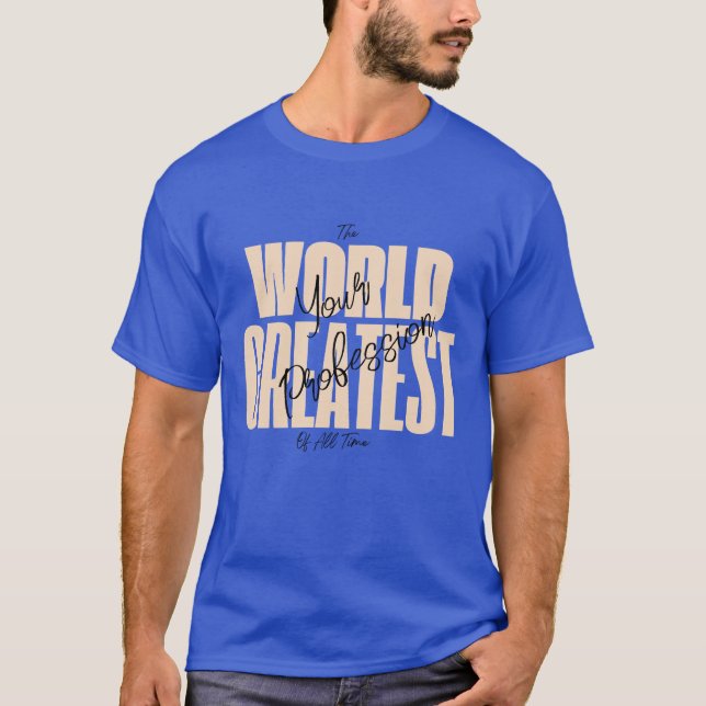 T-shirt Le plus grand bleu du monde  (Devant)