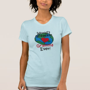 T-shirt Le plus grand coeur de Gramma du monde