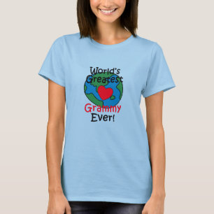 T-shirt Le plus grand coeur de Grammy du monde